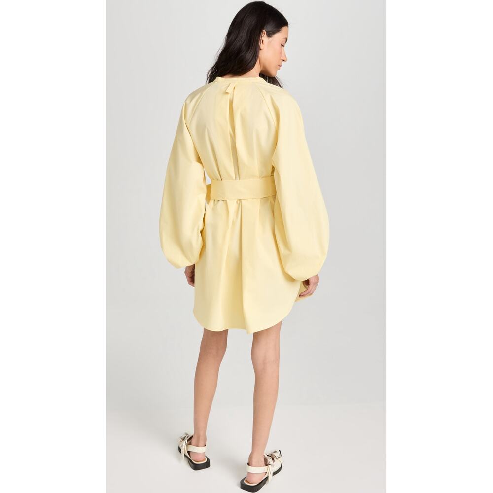 English Factory Billow Belted Mini Dress in Butter Size S - Picture 2 of 10